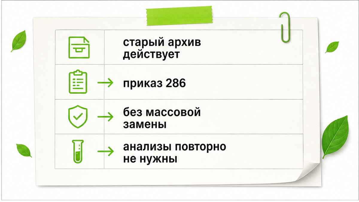 Карточка: действующие паспорта отходов сохраняют силу без массовой замены