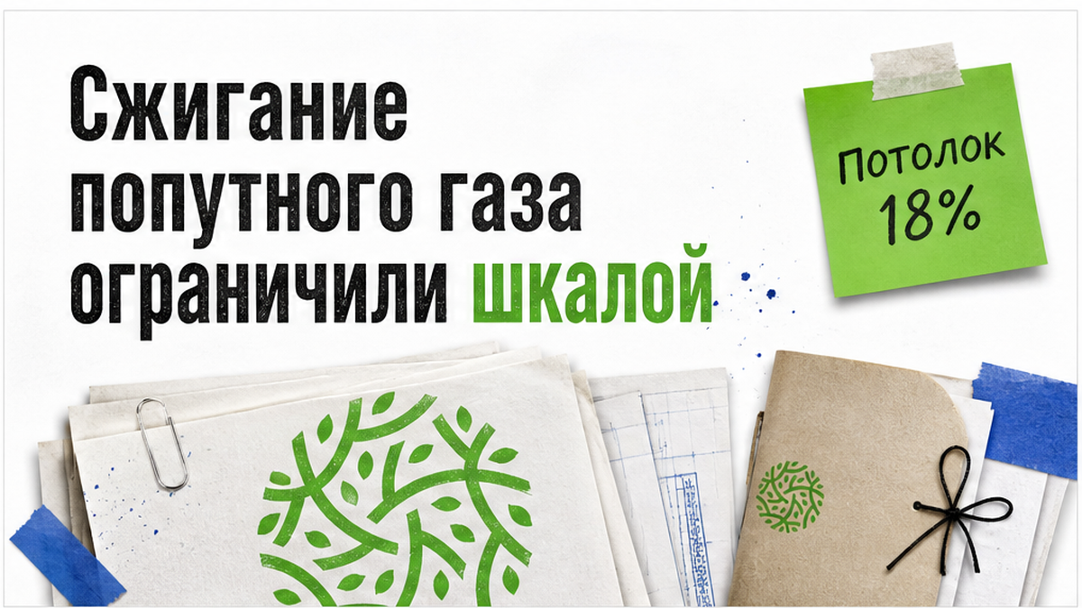 Правительство установило потолок сжигания попутного газа 18% для платы за НВОС