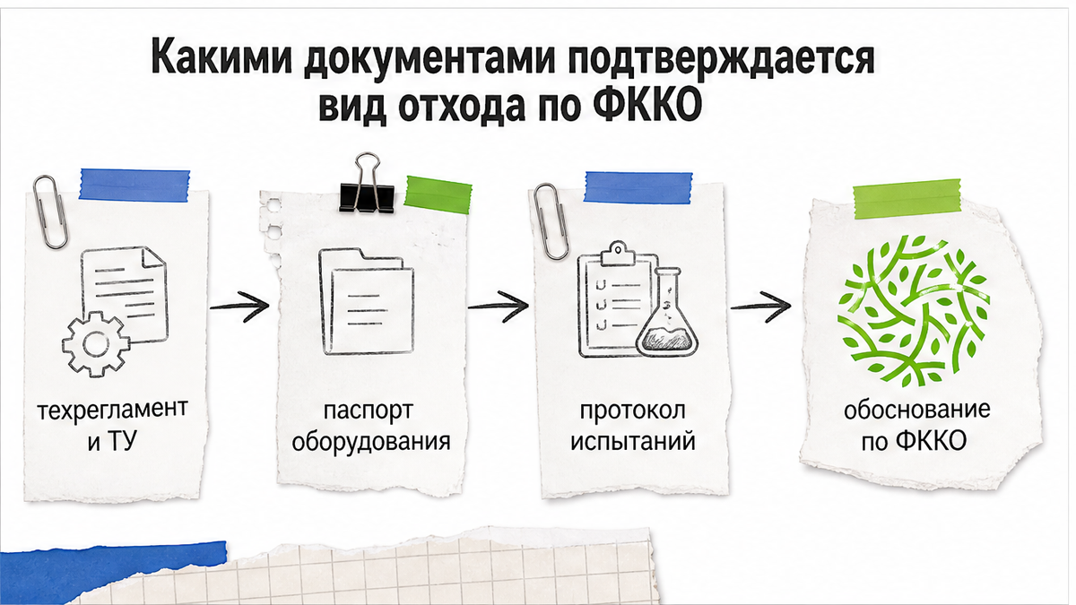 Какими документами подтверждается вид отхода по ФККО