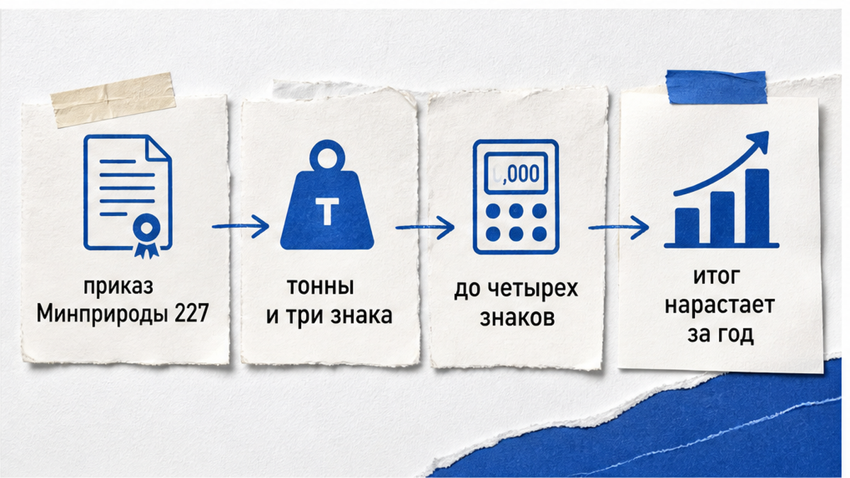 Точность массы отходов по приказу Минприроды № 227