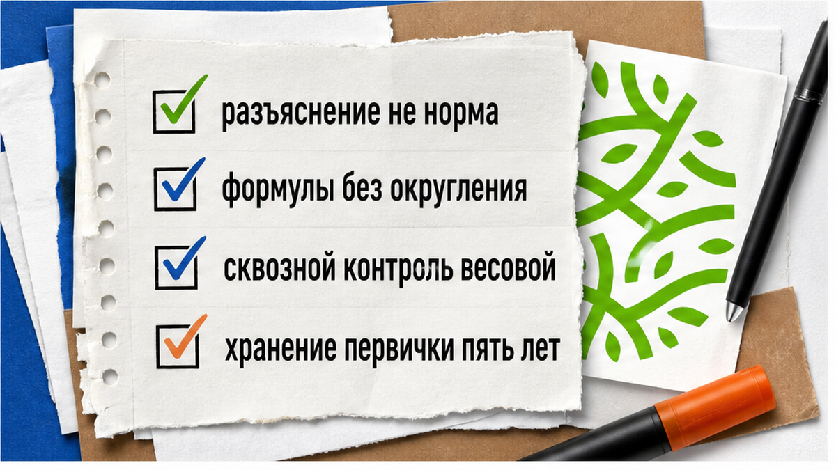 Учёт отходов на предприятии и хранение первичных документов