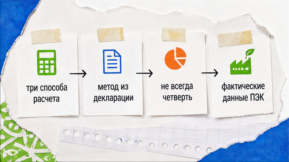 Три способа расчёта аванса и метод из декларации