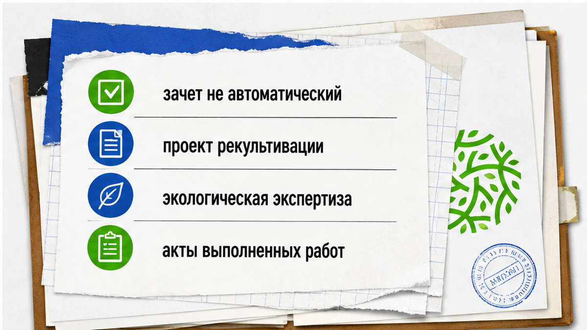 Зачёт затрат на восстановление: проект, экспертиза и акты