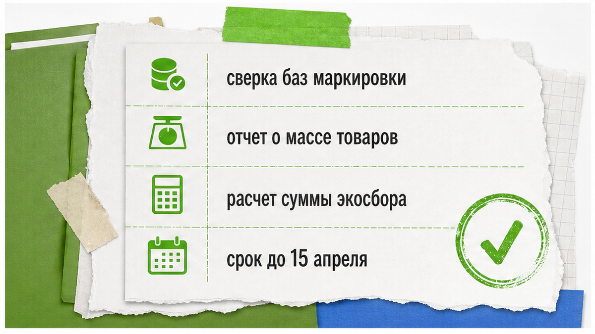 Комплект отчётности по РОП: масса товаров, экосбор и срок